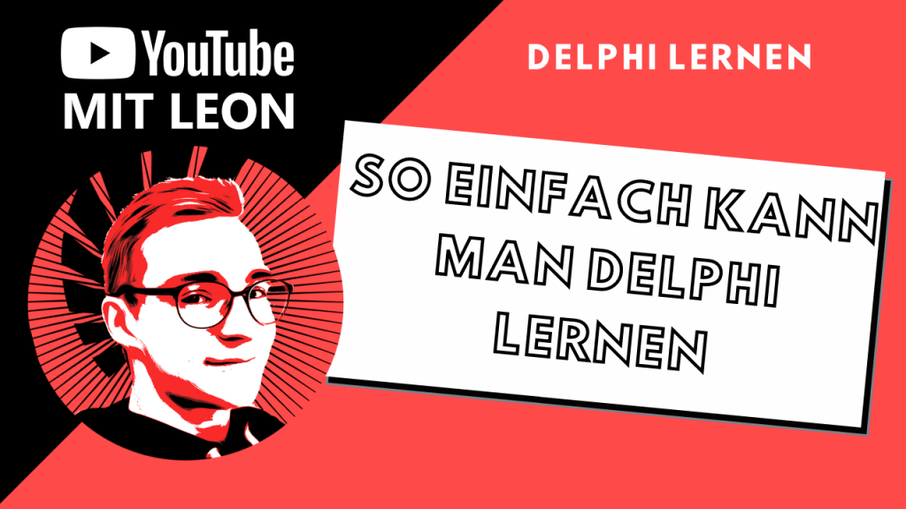 Youtube Kanal Delphi Lernen mit Leon